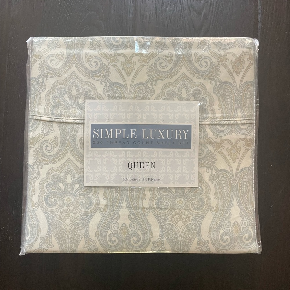 Queen sheets- Simple Luxury